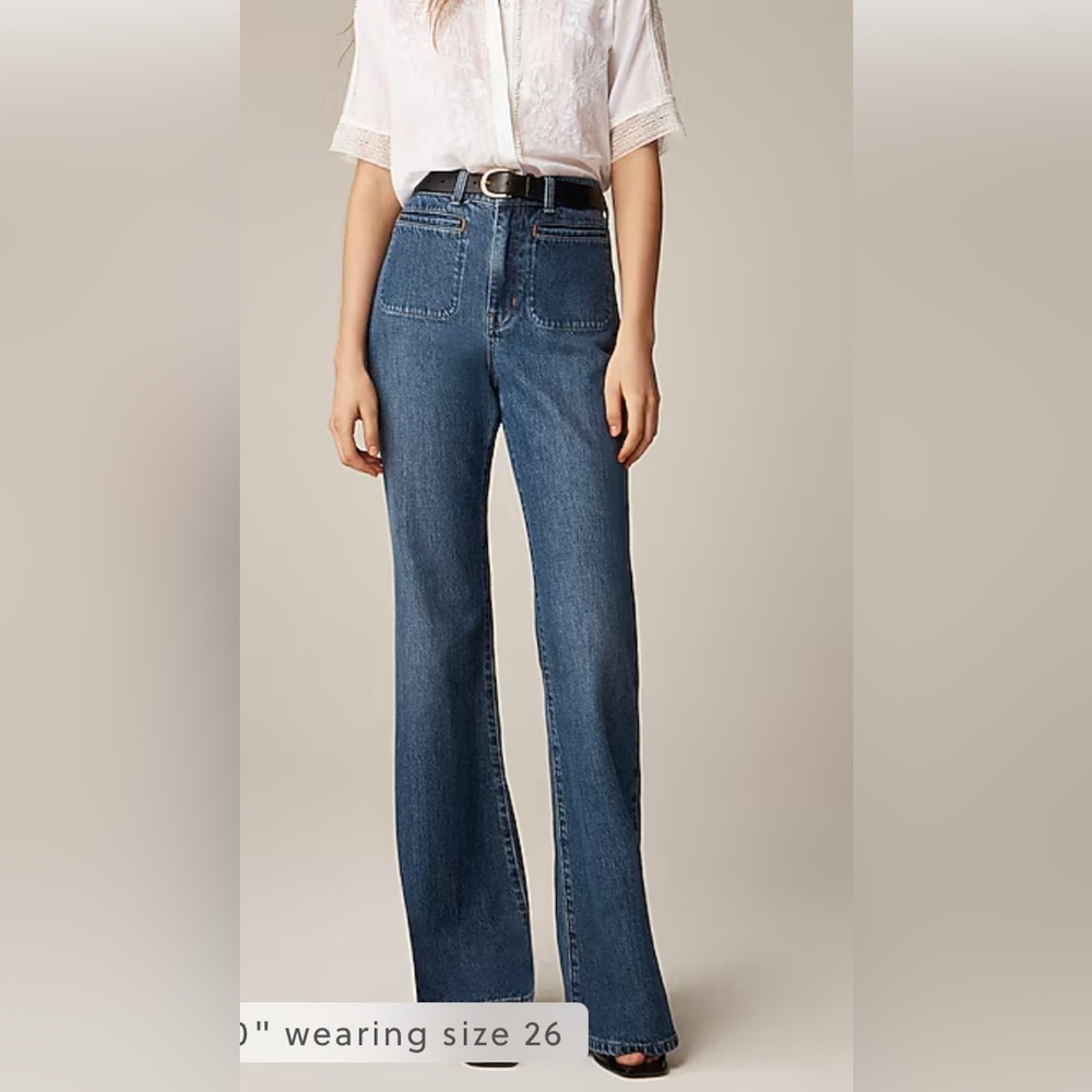 J. Crew Vintage Flare High Rise Jeans Size 28 NWT Style CF217